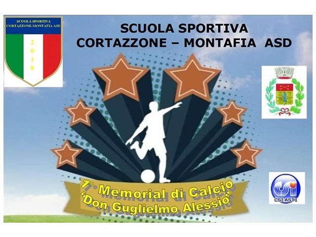 Cortazzone | 1° Memorial di calcio "Don Guglielmo Alessio" + Inaugurazione anno sportivo della Scuola Sportiva Cortazzone - Montafia ASD
